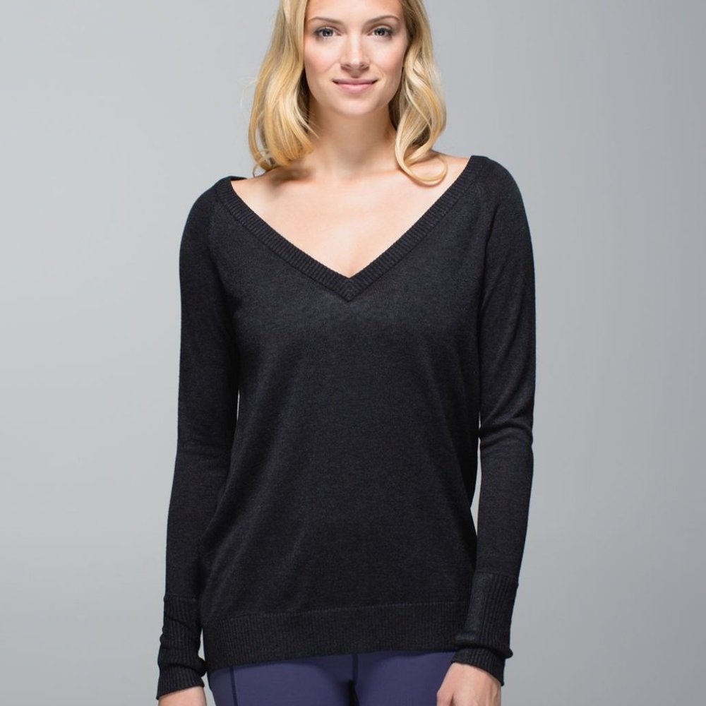 NWT Lululemon Unity Pullover Heathered Size: 8 (Black / Black)
